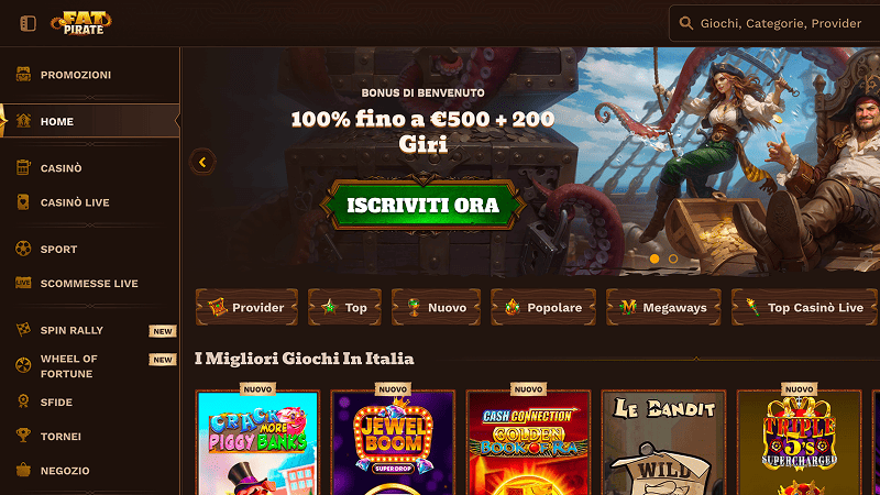 FatPirate Casino non AAMS
