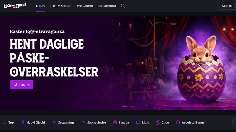 Lucky Circus Casino non AAMS